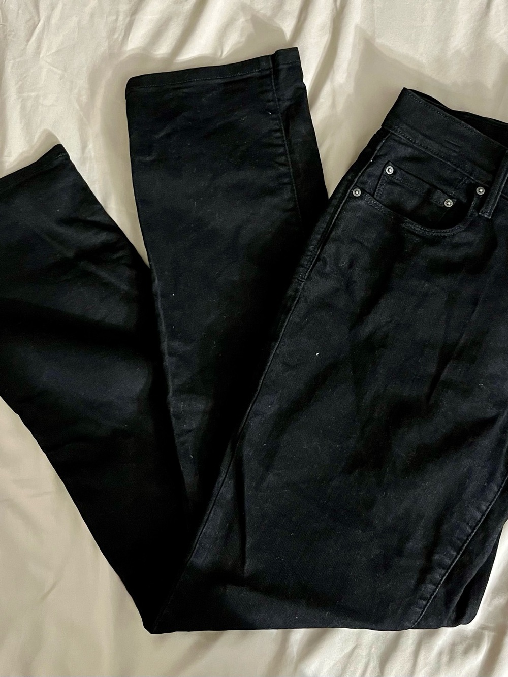Levi's Black Jeans with Leather Patch